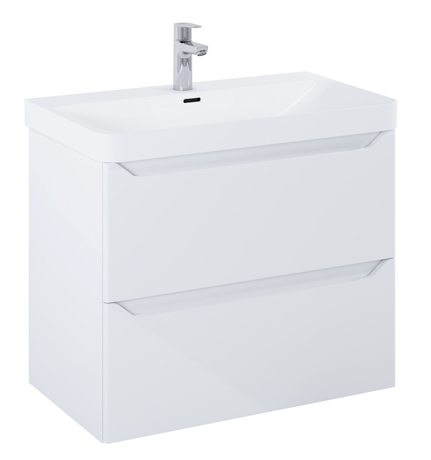 Szafka łazienkowa pod umywalkę Elita Helo 80 cm biały połysk RE010800208060