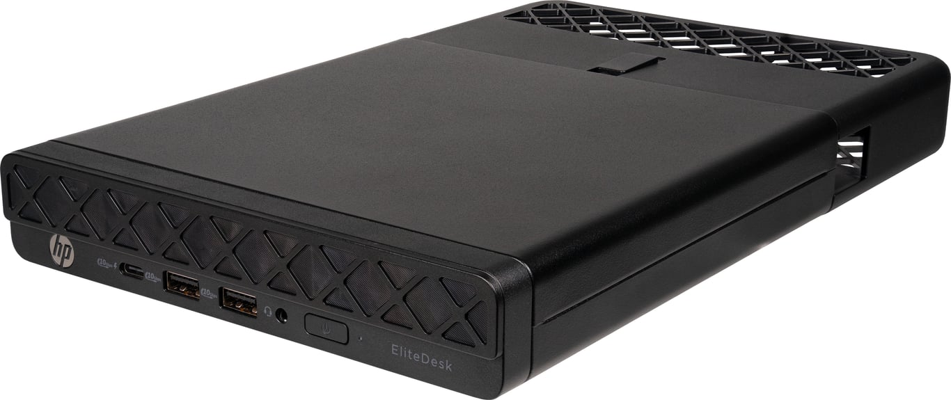 HP EliteDesk 8 Mini G1a AMD Ryzen™ 5 PRO 215 16 GB DDR5-SDRAM 512 GB SSD Windows 11 Pro Mini PC Czarny C9TQ6ET