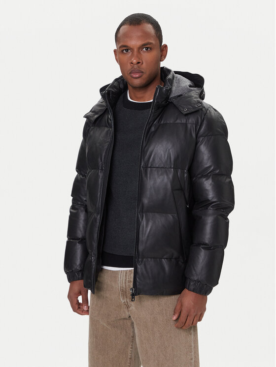 Milestone Kurtka skórzana Mortimer 531040 21340 Czarny Regular Fit