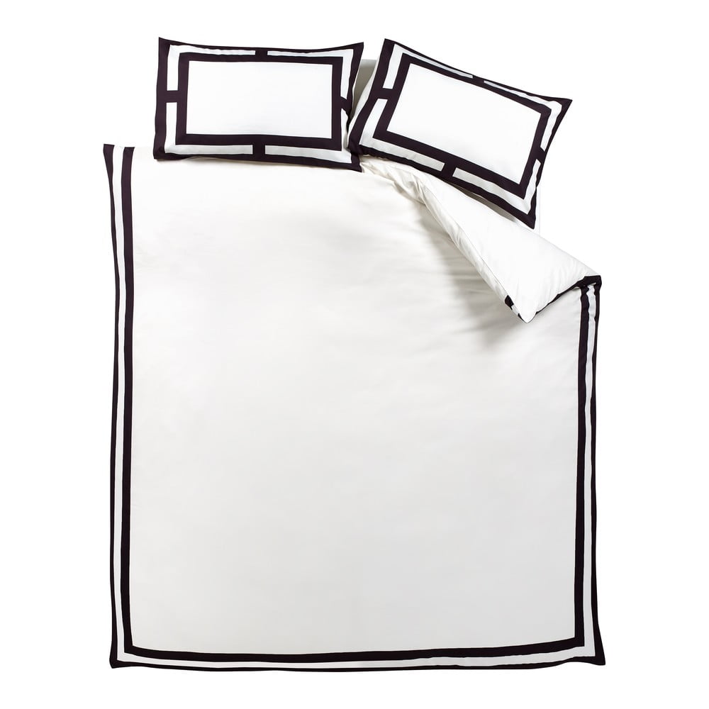 Czarno-biała pościel dwuosobowa 200x200 cm Mono Panel – Catherine Lansfield