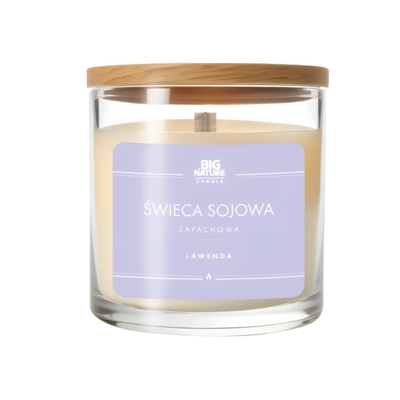Świeca sojowa zapachowa Lawenda 215 g