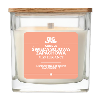 Świeca sojowa Miss Elegance inspirowana zapachem Mademoiselle 205 g