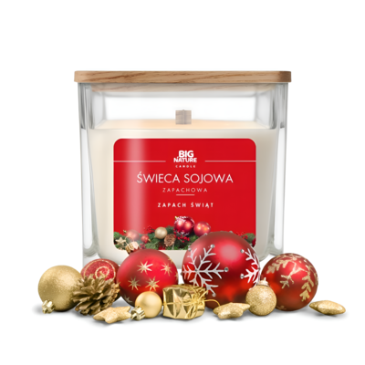 Świeca sojowa Zapach Świąt 205 g