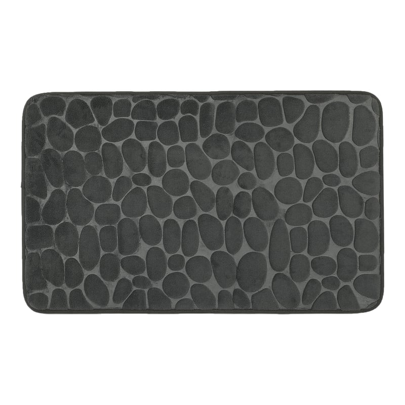 Dywanik łazienkowy 80x50 cm niebieski Cocoon Pebbles Paris SENSEA