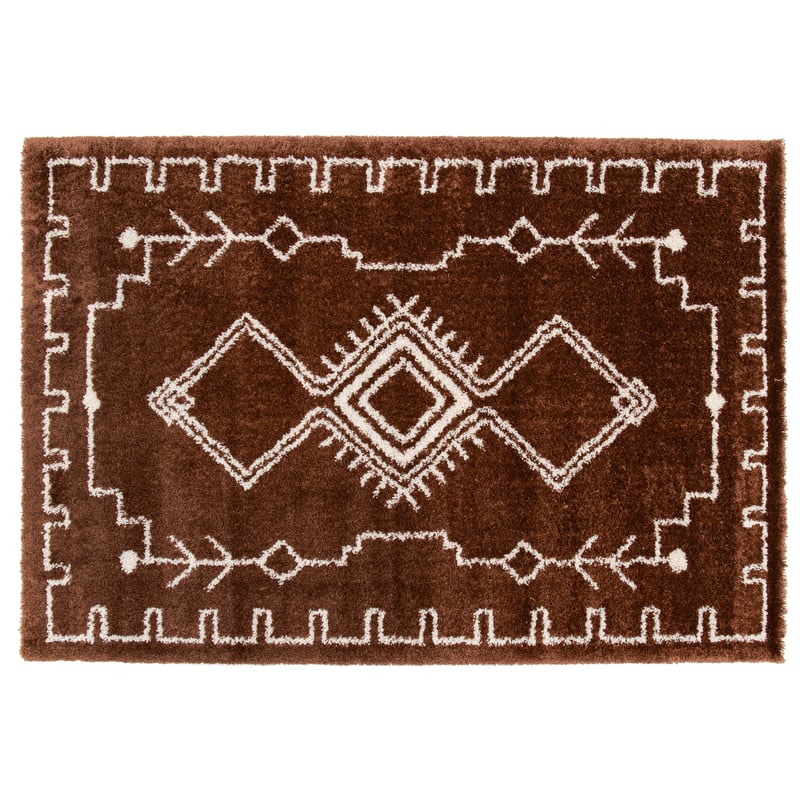 Dywan Yucca Balta Leather Cool brązowy 160 x 230 cm Inspire