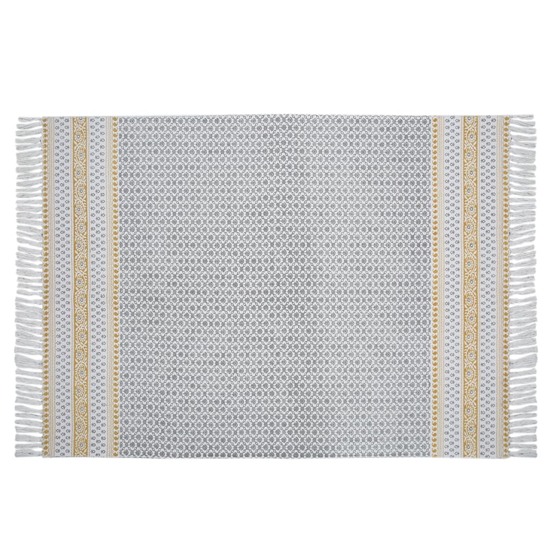 Dywan bawełniany z frędzlami Cotonis Jane Moon 80 x 150 cm Inspire