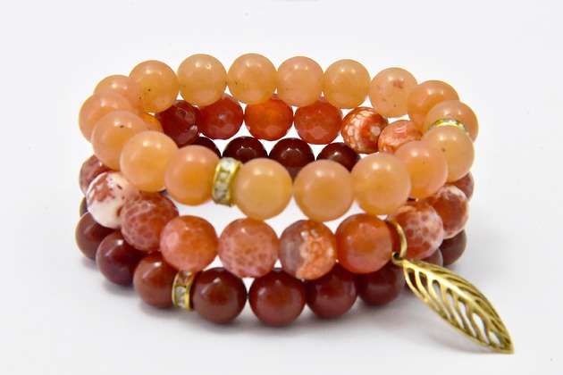 Bransoletka Agat Awenturyn Jaspis Kamień naturalny