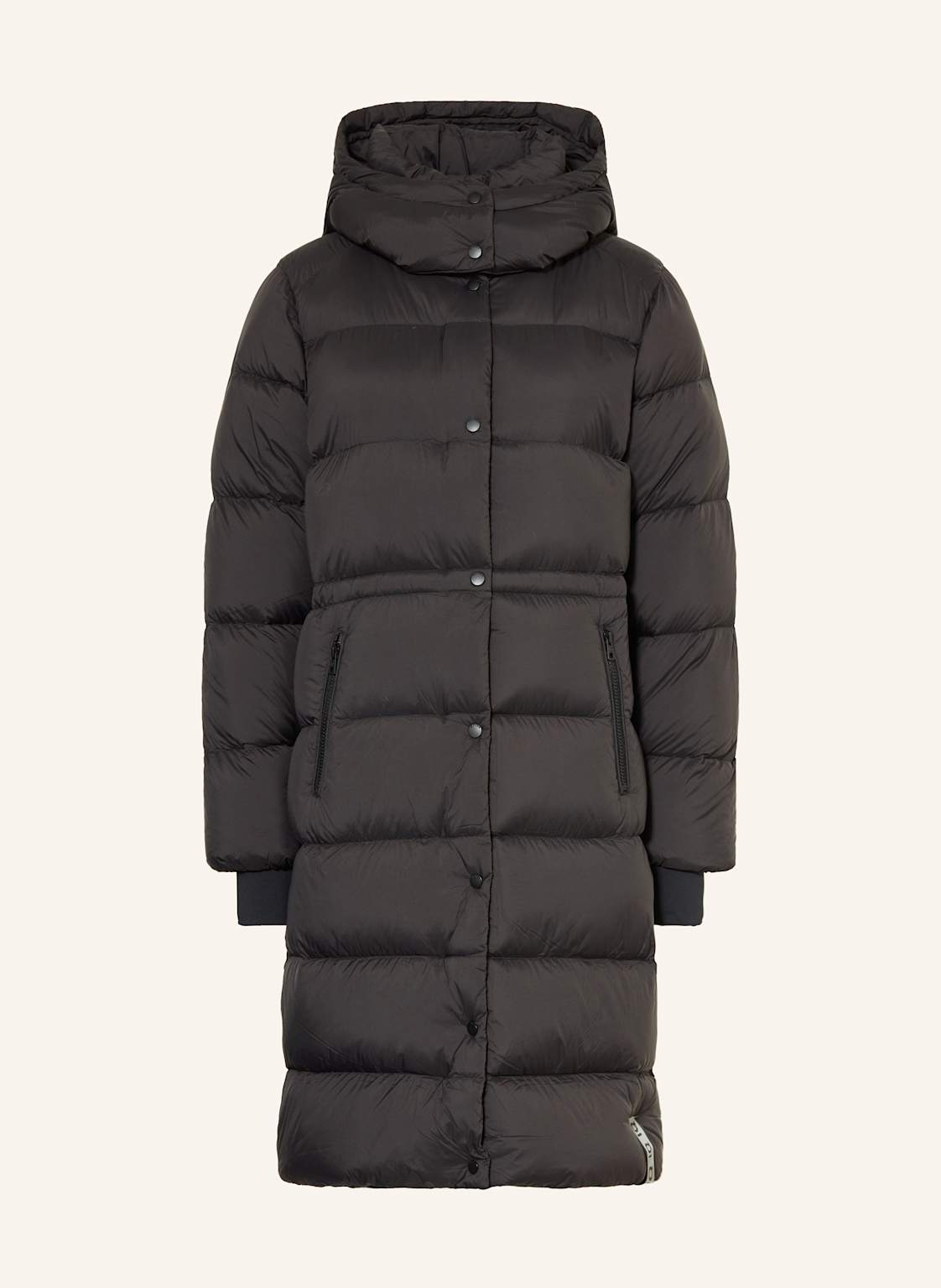 Iq Studio Płaszcz Puchowy Z Odpinanym Kapturem schwarz