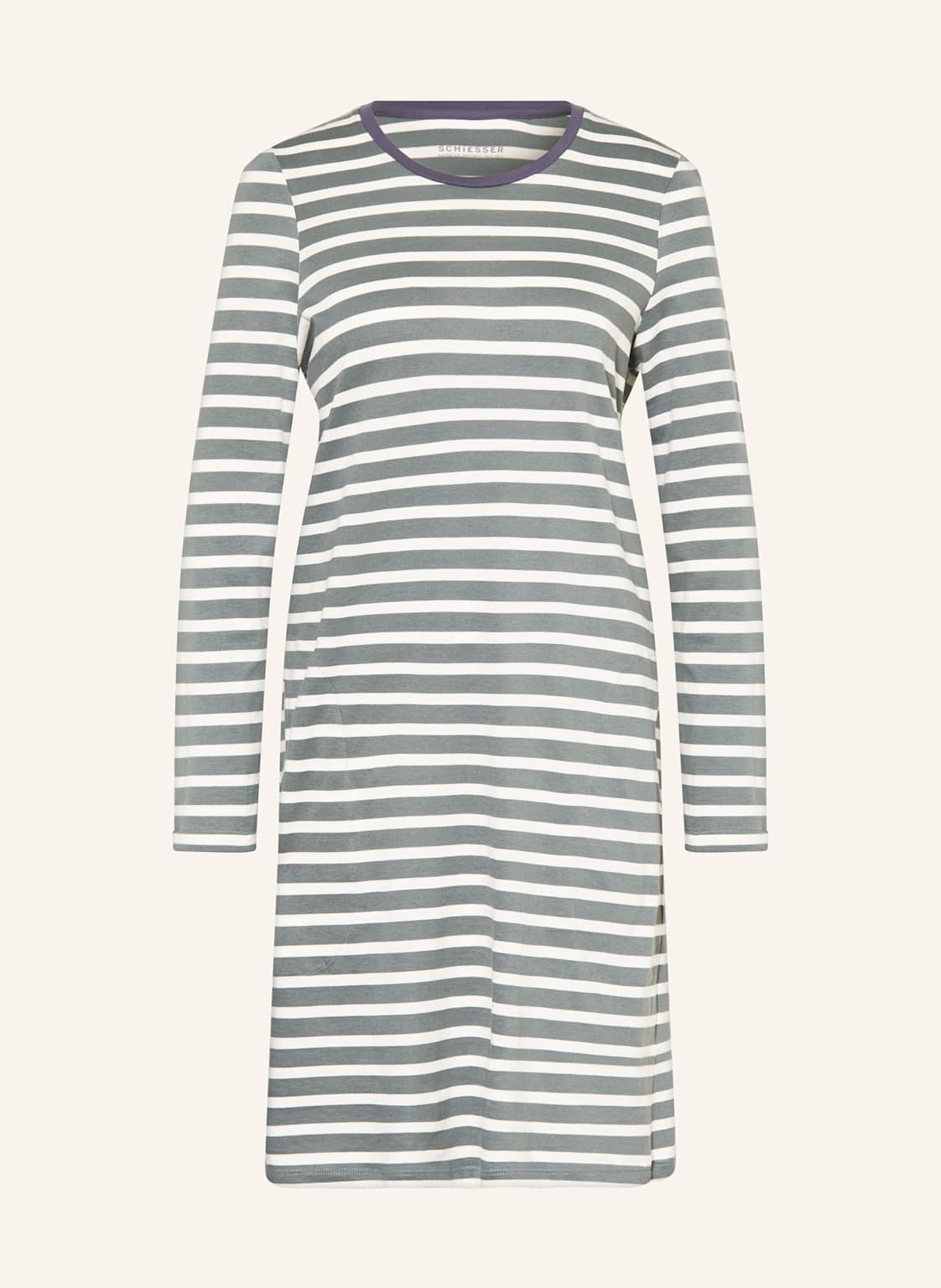 Schiesser Koszula Nocna Casual Essentials gruen