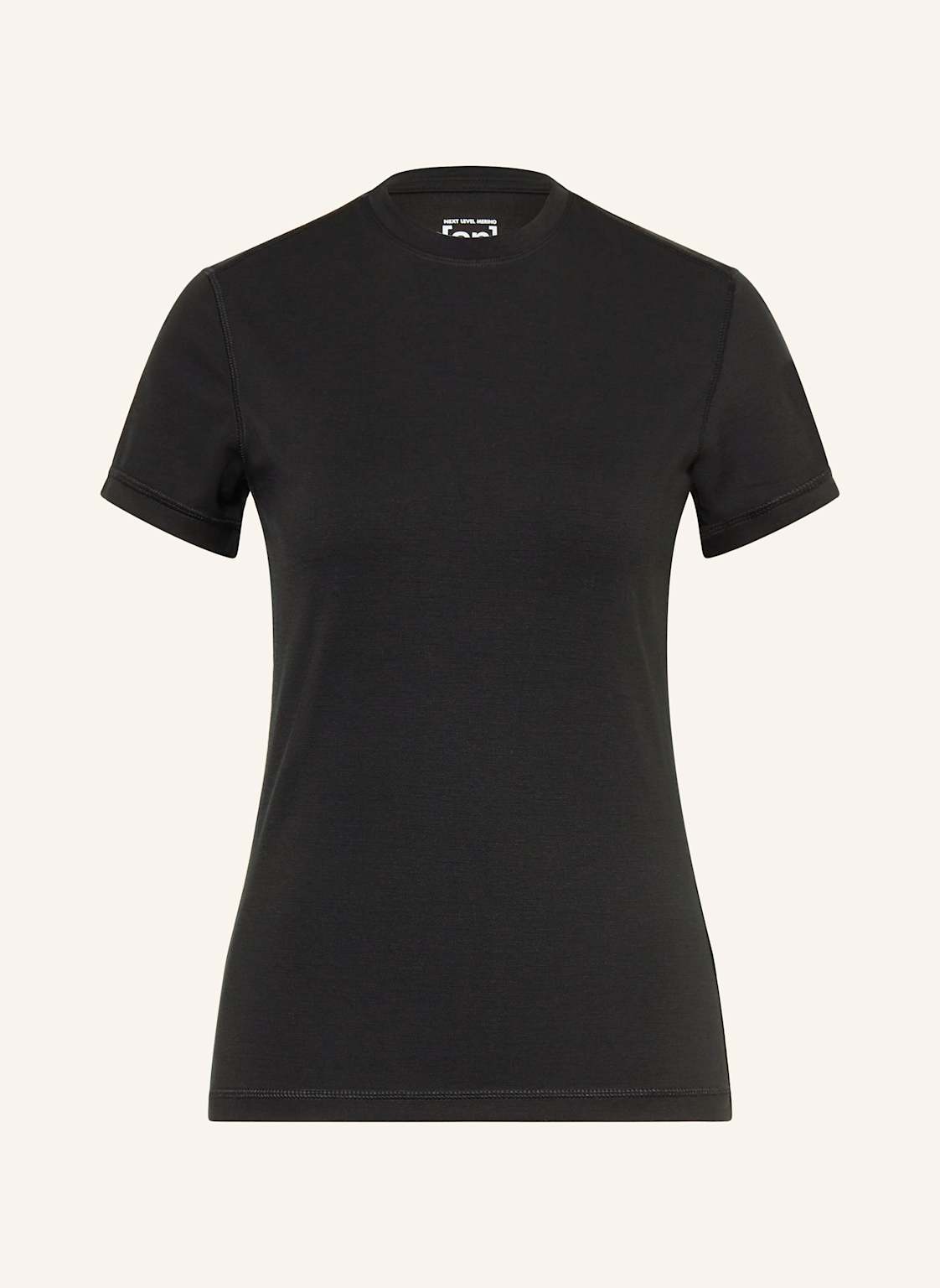 Super.Natural Koszulka Funkcyjna Lux Base Z Dodatkiem Wełny Merino schwarz