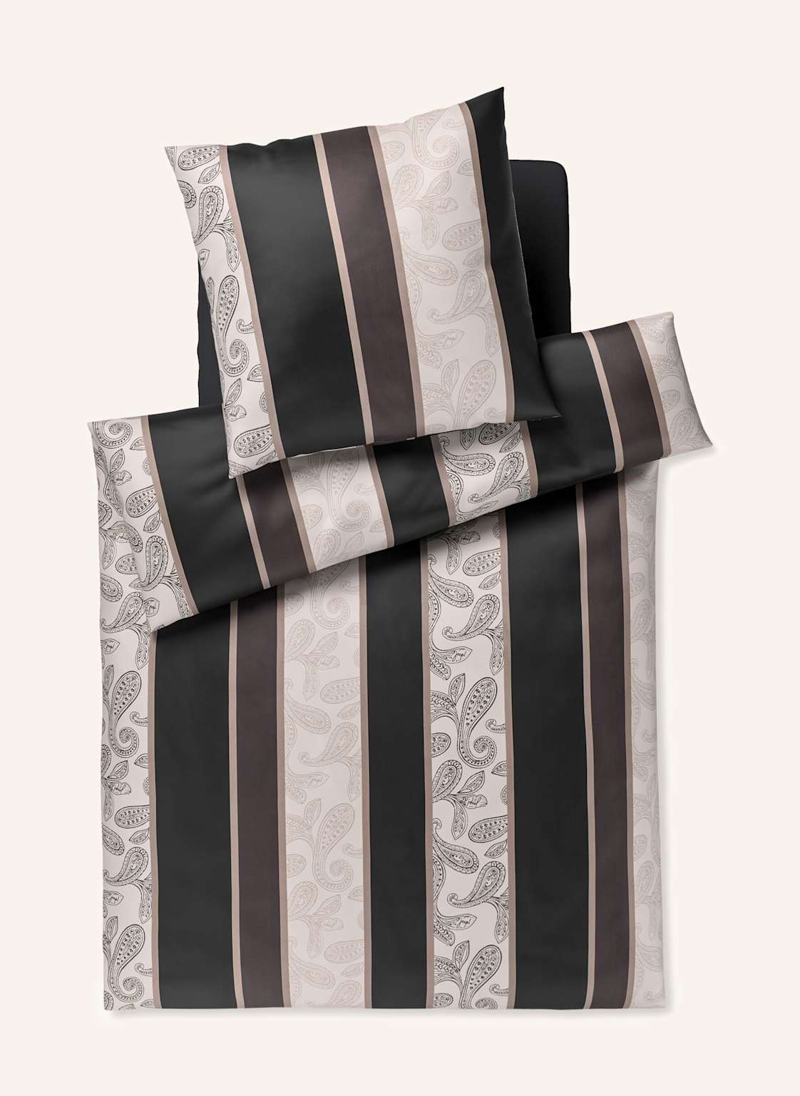 Joop! Pościel Joop! Paisley Stripes schwarz