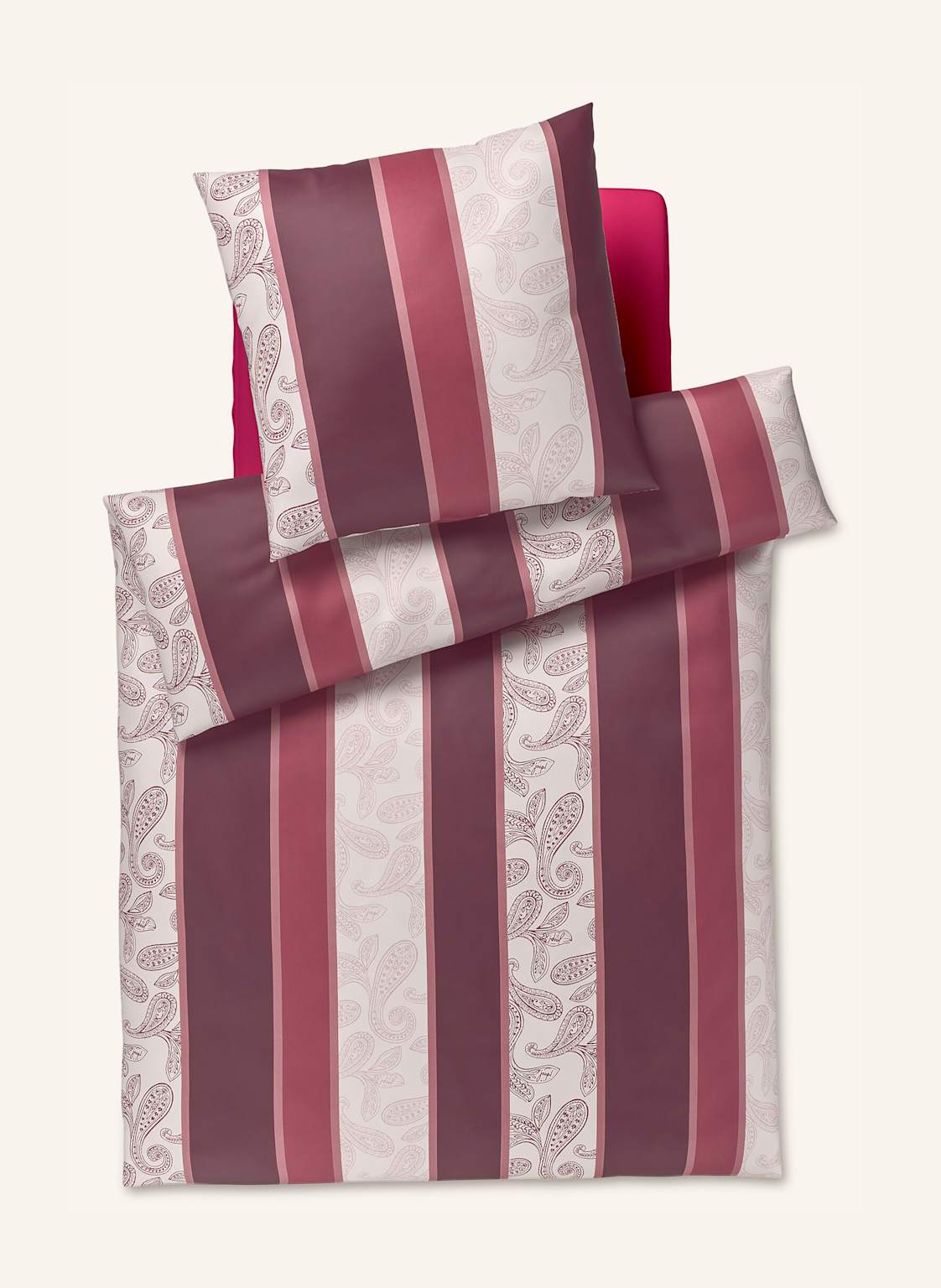 Joop! Pościel Joop! Paisley Stripes rot