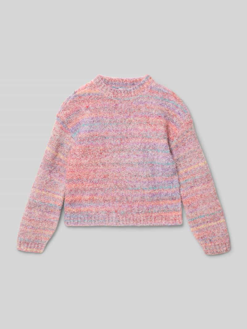 Sweter o luźnym kroju z dzianiny z dodatkiem wełny
