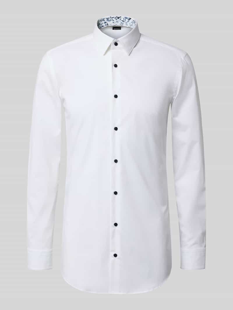 Koszula biznesowa o kroju slim fit z bardzo długim rękawem model ‘HANK’