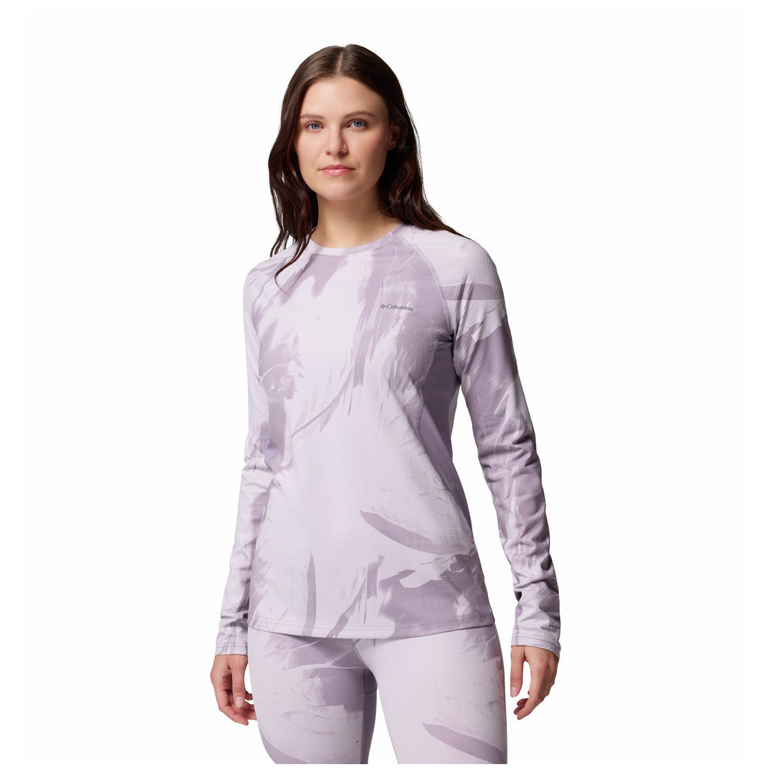 Damskie kalesony Columbia Omni-Heat Infinity™ Knit Long sleeve Crew Rozmiar: S / Kolor: fioletowy