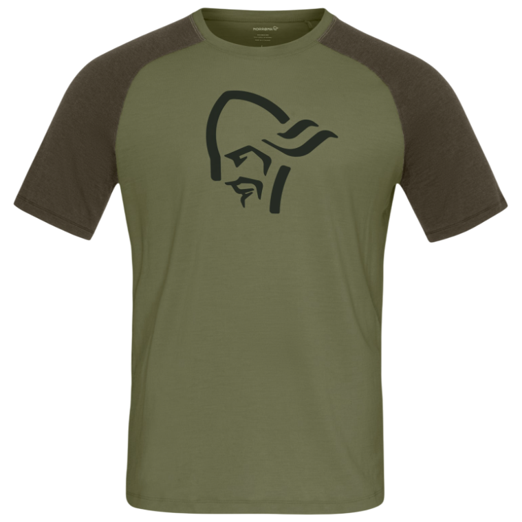 Koszulka męska Norrona femund pureUll T-shirt Rozmiar: M / Kolor: oliwkowy