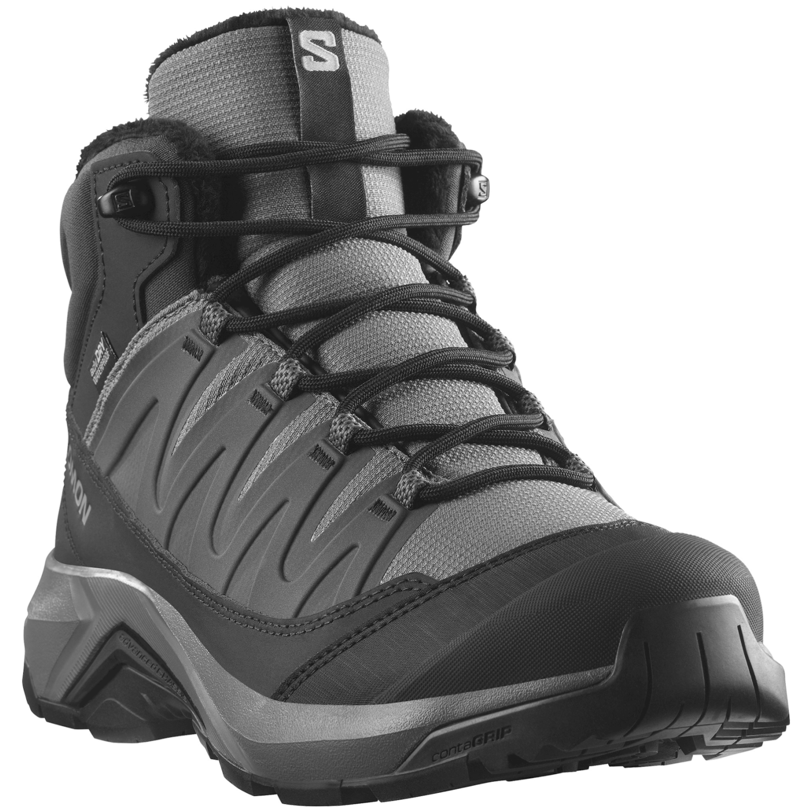 Damskie buty turystyczne Salomon X-Adventure Coldrush Waterproof Rozmiar butów (UE): 38 / Kolor: szary/czarny