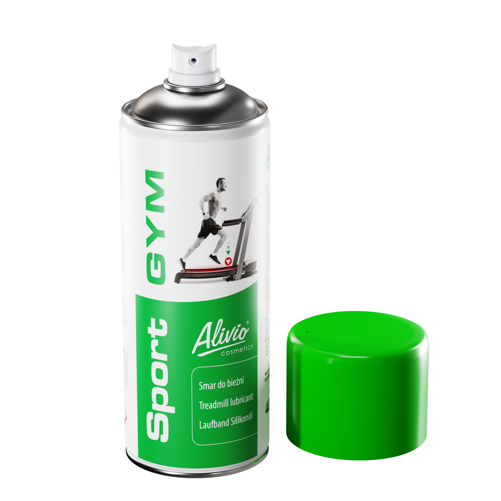 Alivio Cosmetics Smar silikonowy do bieżni Sport GYM w sprayu 400 ml