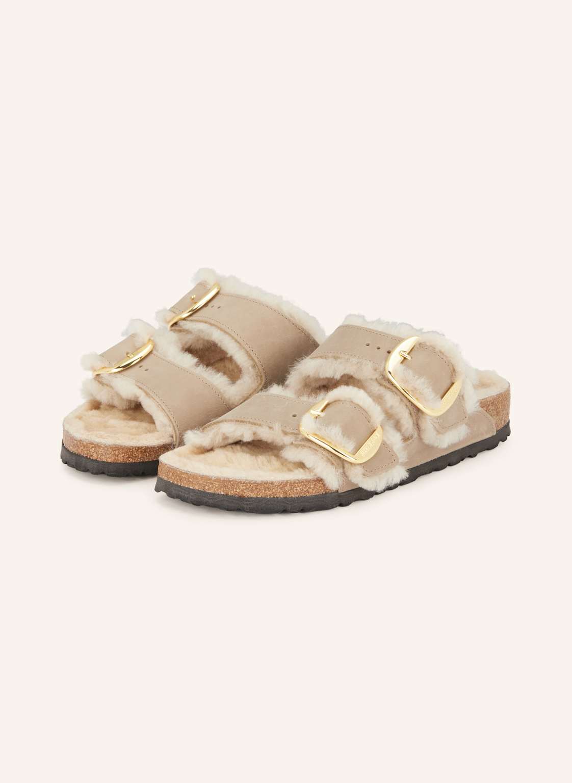 Birkenstock Klapki Arizona Big Buckle beige