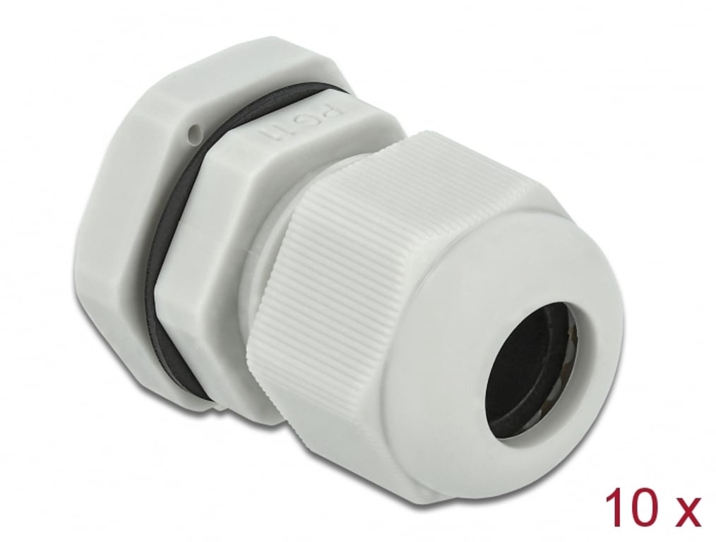 DeLOCK Tuleja kabli PG11, 10 szt. szary 60197