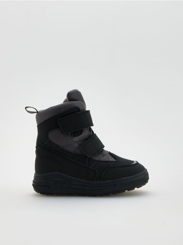 Reserved - Wodoodporne buty na rzepy - czarny