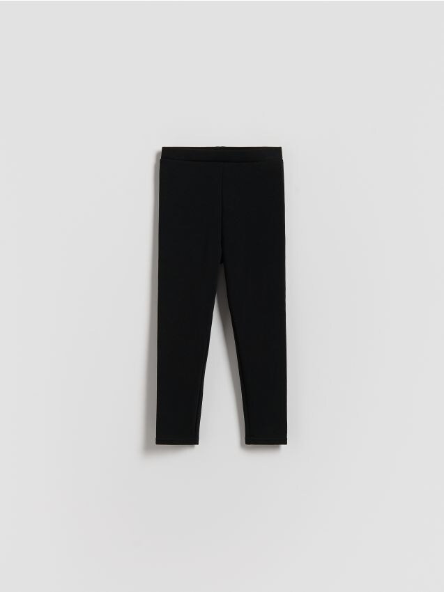 Reserved - Ocieplane legginsy - czarny
