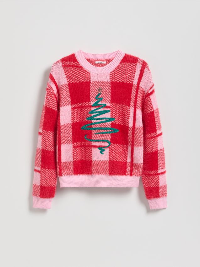 top Reserved - Świąteczny sweter z wiskozą - wielobarwny