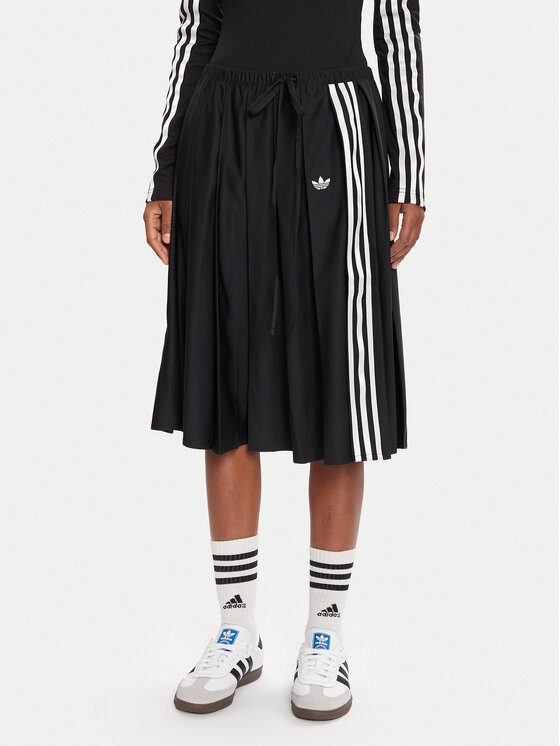 adidas Spódnica plisowana Ribbon JW0114 Czarny Regular Fit