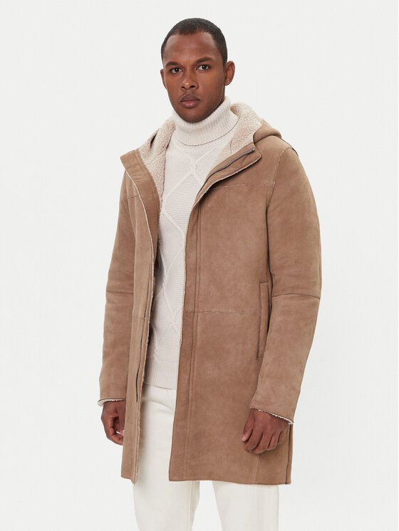 Milestone Płaszcz przejściowy Alerio 531624 21330 Brązowy Regular Fit