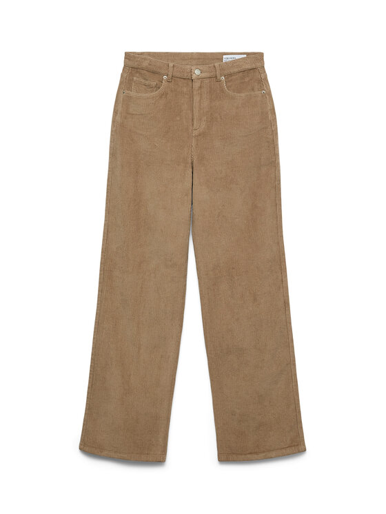 Vero Moda Spodnie materiałowe Tessa 10315350 Beżowy Wide Leg