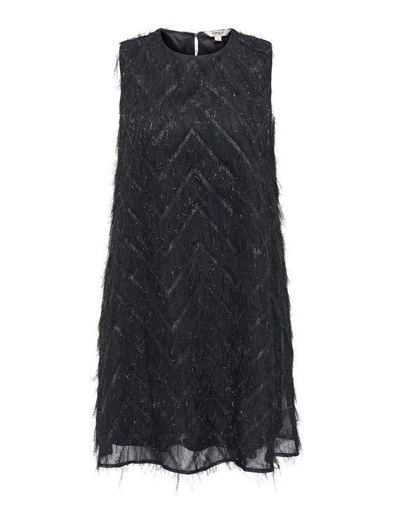 ONLY Sukienka koktajlowa Faye 15358411 Czarny Loose Fit