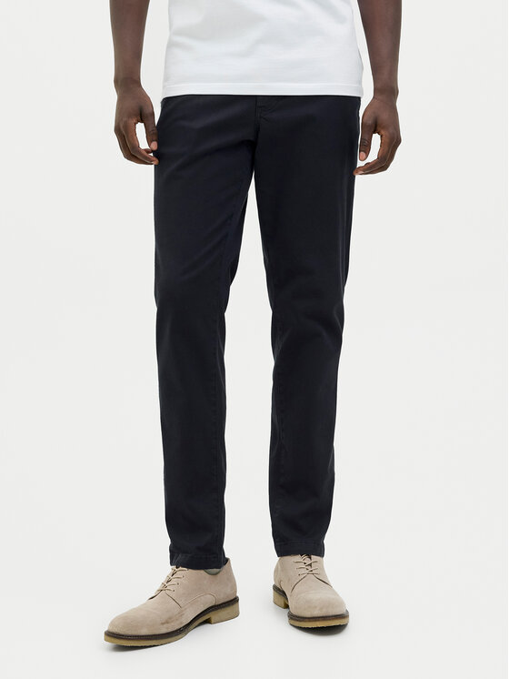 Jack & Jones Chinosy Marco Arthur 12260904 Granatowy Slim Fit