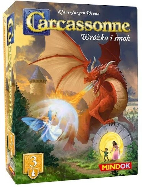 Gra Carcassonne Wróżka i Smok Trzecia edycja rozszerzenie trzecie