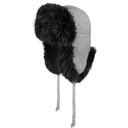 Czapka Pilotka Torsvik Wool by Lierys, szary, One Size
