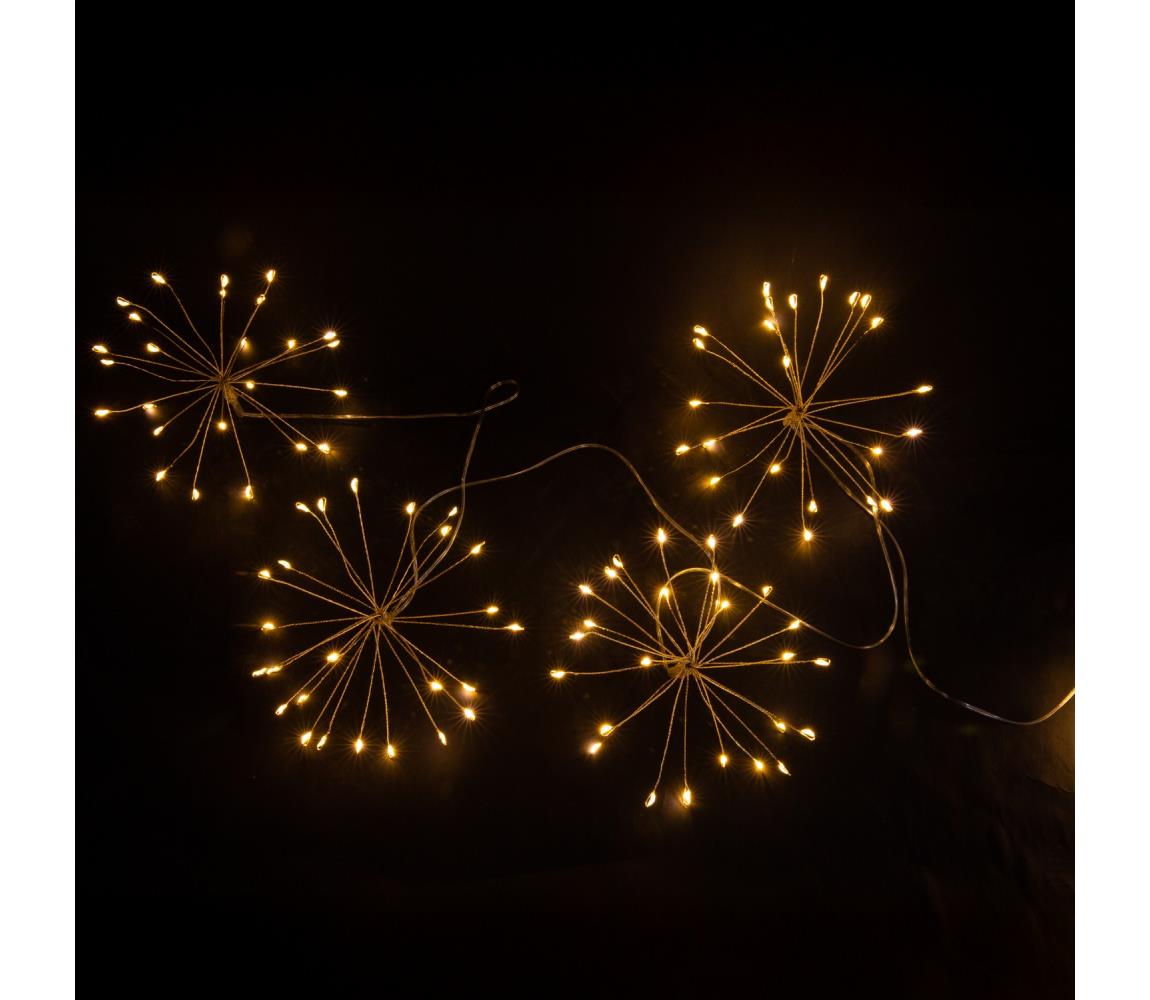 Brilagi - Zewnętrzny łańcuch świąteczny LED 150xLED 5m IP44 ciepła biała efekt fajerwerków