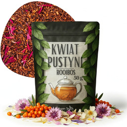 Kwiat pustyni 50 g herbata rooibos z rokitnikiem, bławatek czerwony