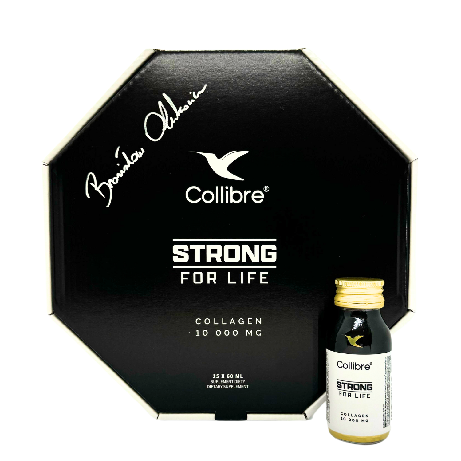 Collibre Strong For Life Shot, kolagen 10000 mg, smak brzoskwiniowy, 60 ml x 15 sztuk