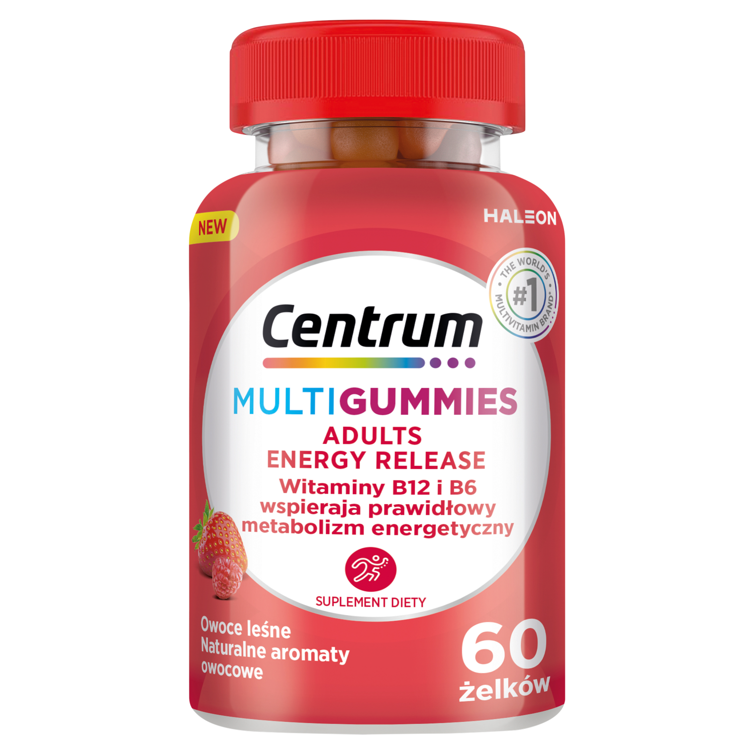 Centrum MultiGummies Adult Energy Release, żelki, 60 sztuk