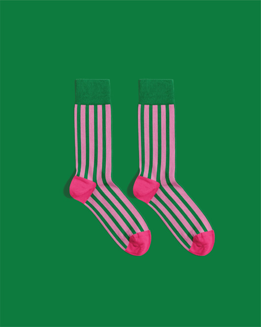 Skarpetki Green Stripes - Zielone Paski NOWY DROP