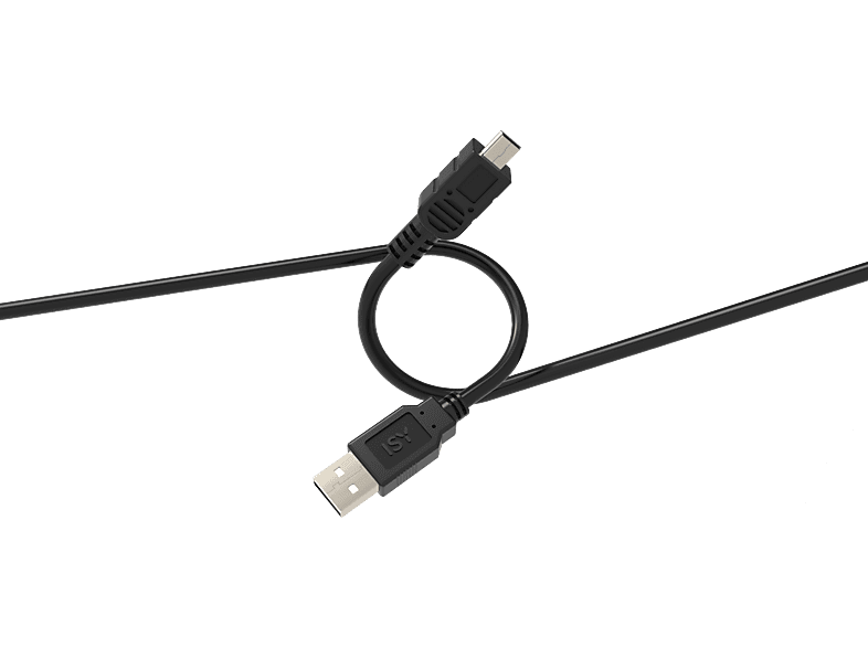 Kabel ISY IUC-1008 USB-A do mini USB 2.0 0,75 m Czarny