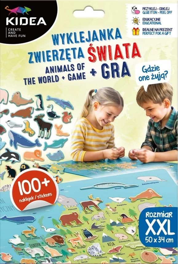 Gdzie oni żyją? Zwierzęta świata + gra Kidea Derform - gra