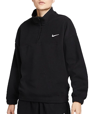 Damska Bluza Nike Sportswear Czarna Polarowa Loose Fit FJ1019-010 S