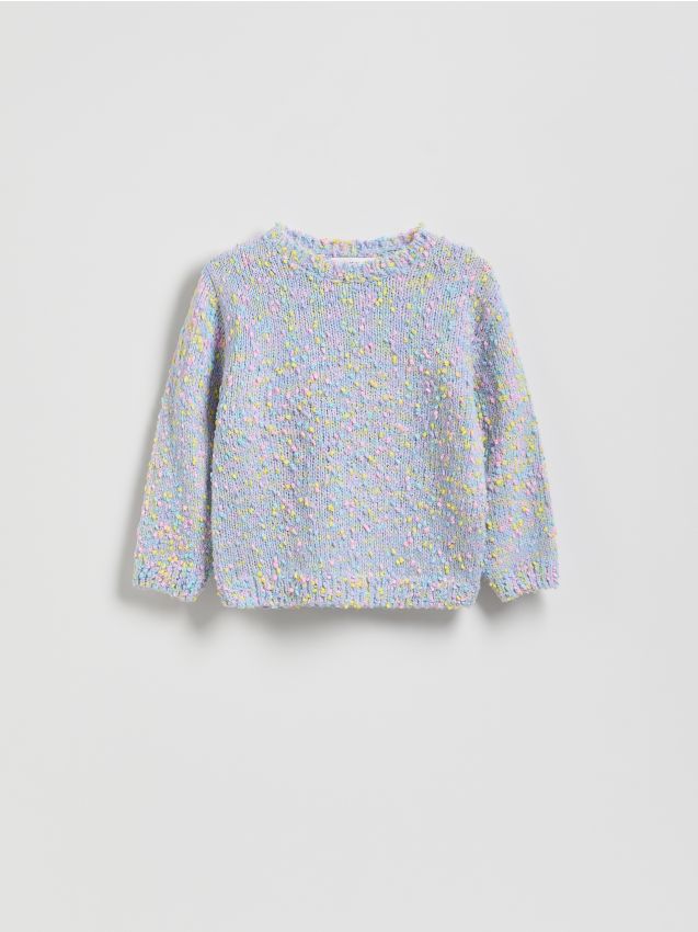 Reserved - Wielokolorowy sweter - lawendowy