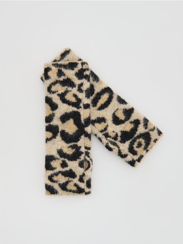 Reserved - Mitenki z domieszką wełny - wielobarwny