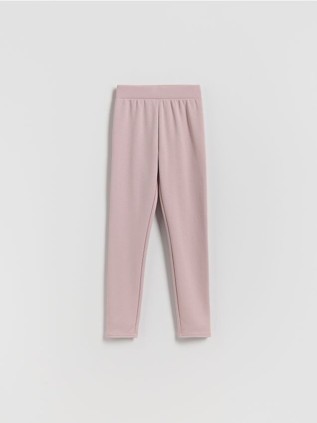 Reserved - Ocieplane legginsy - fioletowy