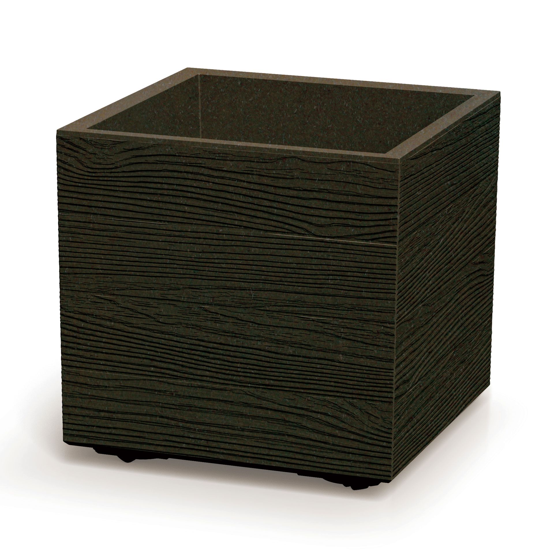 Prosperplast Donica ogrodowa Madera Square Eco Wood Eco Coffee 31 l