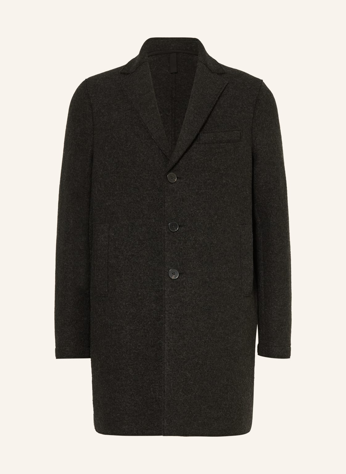 Harris Wharf London Płaszcz Wełniany grau