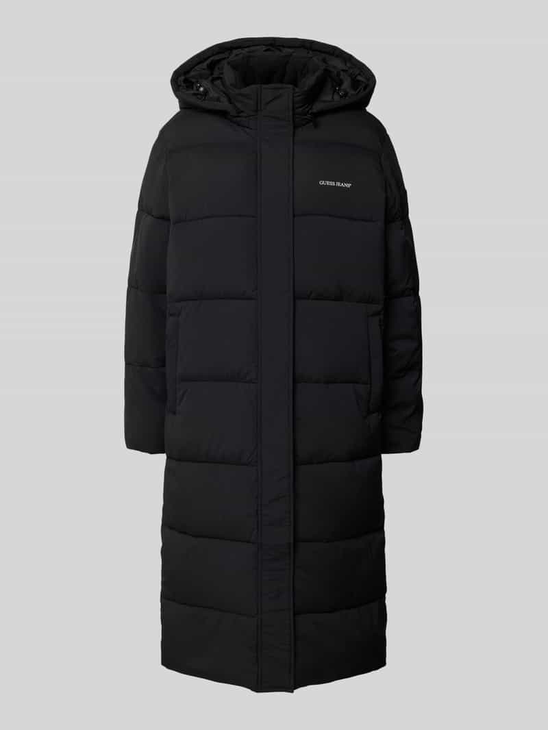 Płaszcz pikowany z kapturem