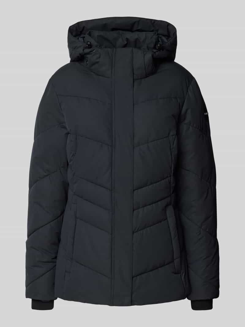 Kurtka pikowana o kroju regular fit z kapturem