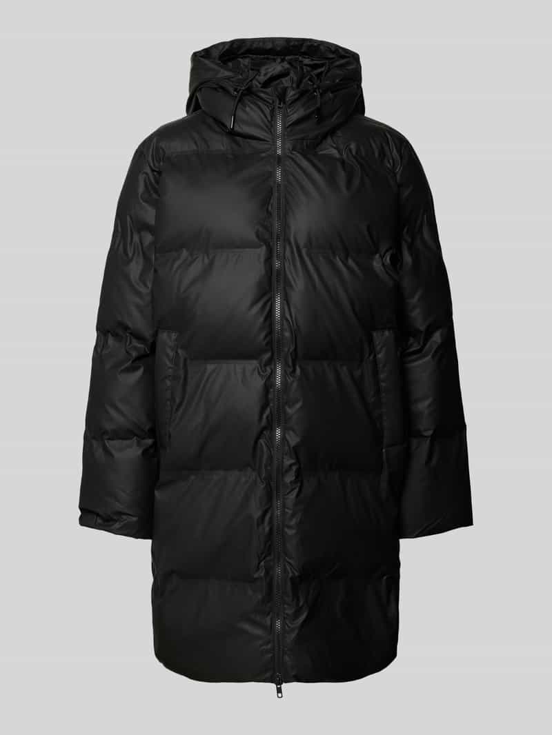 Kurtka pikowana z zamkiem błyskawicznym dwustronnym i wpuszczanymi kieszeniami